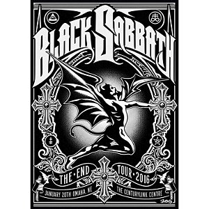 Placa / Pôster - Black Sabbath - 2016 The End Tour - A4 - Hm