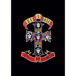 Placa Pôster Guns N' Roses Appetite For Destruction A4 - Hm