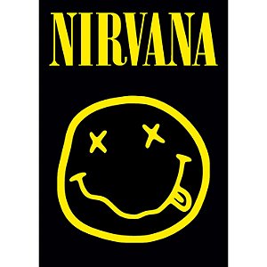 Placa / Pôster - Nirvana - Logo - Tamanho A4 - Hm