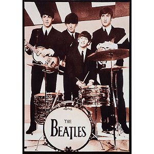Placa / Pôster - The Beatles - Tamanho A4 - Hm