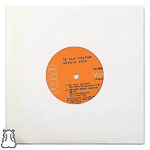 Compacto Sérgio Reis - Se Ela Voltar - Disco Vinil 1974 - Hm