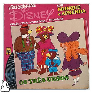 Compacto Historinha - Disney - Os Três Ursos Vinil 1980 - Hm