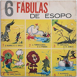 Compacto Historinha - 6 Fábulas de Esopo - Vinil 1962 - Hm