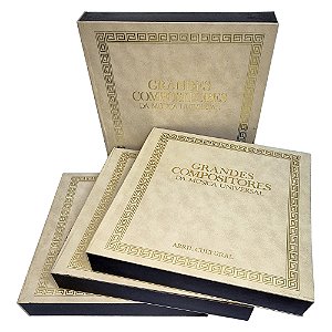 4 Caixas - 48 LPs Grandes Compositores Música Universal - Hm