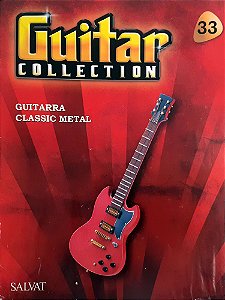 Miniatura Guitarra Salvat Ed 33 Classic Metal + Suporte - Hm
