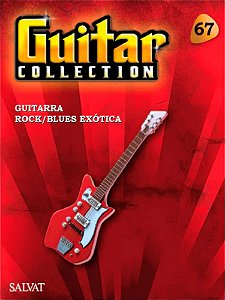 Miniatura Guitarra Salvat Ed. 67 - Rock Blues Exótica Revista + Suporte - Hm