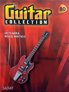 Miniatura Guitarra Salvat Ed 80 Gibson SG Revista Suporte Hm
