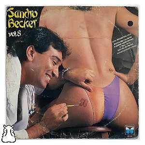 LP Sandro Becker - Vol. 8 - 1988 - Disco de Vinil - Hm