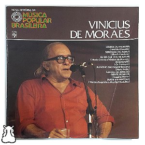 LP Vinícius de Moraes - Nova História da MPB - 1977 - Vinil