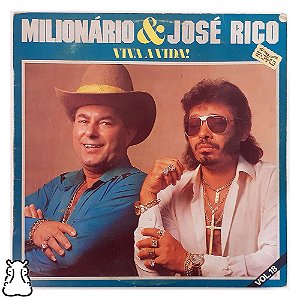 LP Milionário e José Rico Vol. 18 Viva a Vida Encarte Vinil