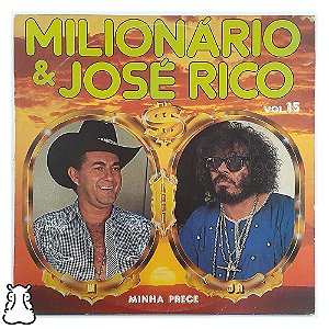 LP Milionário e José Rico - Vol.15 - Minha Prece 1985 Vinil
