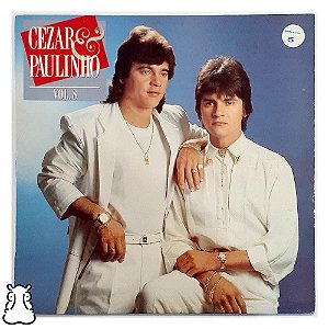 LP Cezar e Paulinho - Vol. 08 - Menino Folgazão - 1988 Vinil