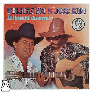 LP Milionário e José Rico Vol 12 Tribunal Amor Encarte Vinil
