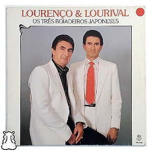 LP Lourenço e Lourival Três Boiadeiros Japoneses 1989 Vinil