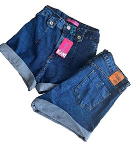 Short plus zise com elastano.