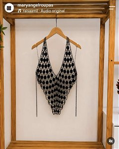 BLUSA METAL GLAM BODY CHAIN