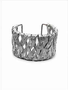PULSEIRA TRANÇADA PRATA