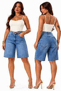 BERMUDA JEANS ESCURA