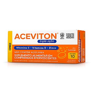 Suplemento Alimentar Aceviton Tripla Ação 10 Efervecentes