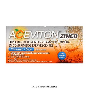 Aceviton Zinco com 10 Comprimidos Efervescentes