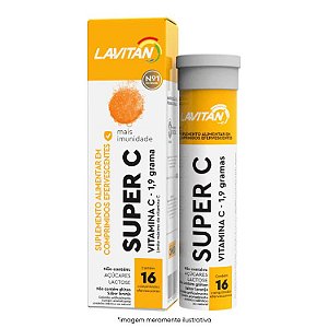 Lavitan Super C 1,9g Com 16 Comprimidos Efervescentes