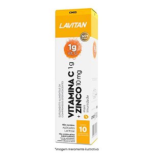 Lavitan Vitamina C + Zinco Comp. Efervescentes Sabor Laranja