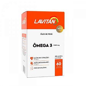 Suplemento Alimentar em Cápsulas Lavitan ômega 3 1000mg 60 cápsulas