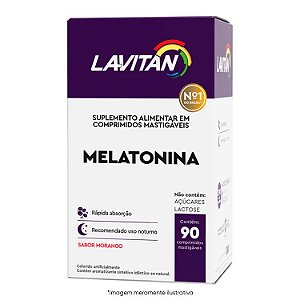 Lavitan Noite Morango c/ 90 Comprimidos Mastigáveis