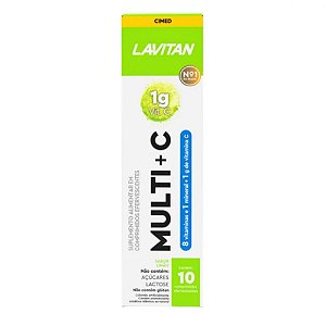 Lavitan Multi + C Limão Com 10 Comprimidos Efervescentes