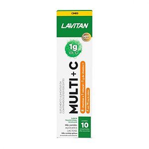 Lavitan Multi + C Tradicional Guaraná com 10 Comprimidos Efervescentes