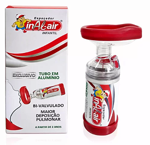 Espaçador INAL-AIR infantil tubo de alumínio