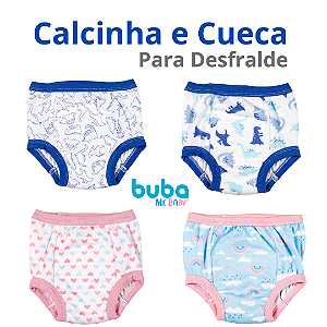 Calcinha Cueca para Desfralde Treinamento Escape de Xixi Buba