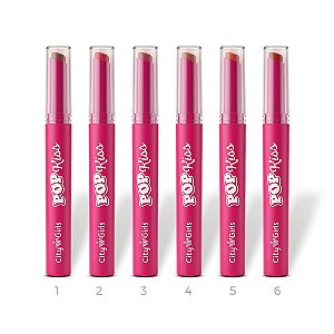 Box Batom Stick Pop Kiss