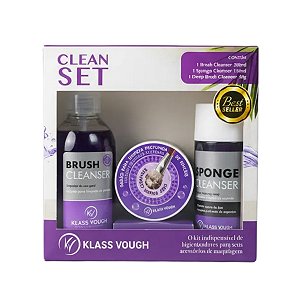 Kit Limpeza de Pincéis e Esponjas Clean Set BC-003 Completo Higienizador Shampoo Sabão