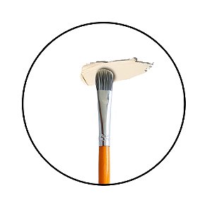 Pincel Língua de Gato Para Corretivo Brown Line 29