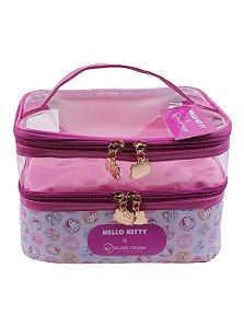 Necessaire Transparente Hello Kitty - Organizadora de Pincéis para Maquiagem — KCHK-01R