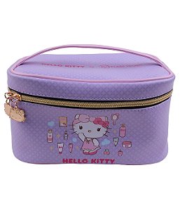 Necessaire Hello Kitty: Estampada, Lilás, Organiza Tudo com Muiito Estilo — KCHK-05L