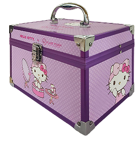 Maleta Hello Kitty by Klass Vough - Estampa Lilás – Compacta e Resistente – DBHK-01L