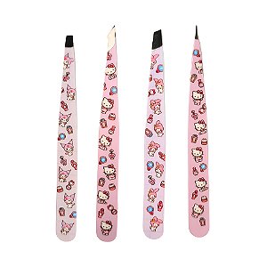 Kit Com 4 Pinças Estampadas by Hello Kitty – Perfect Pinch Tool Kit (TWHK-10)