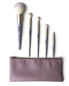 Kit de Pincéis Hello Kitty Essential Beauty Brush Set KTHK-01 + Necessaire