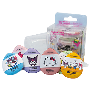 Kit de Mini Esponjas Hello Kitty and Friends - 6 Esponjas para Detalhes