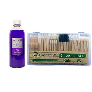 Kit Pro com Higienizador de Pincéis e Descartáveis Glamour Pack
