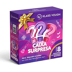 Caixa Surpresa Klass Vough – Mystery Box com 8 Acessórios de Maquiagem e Skincare