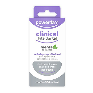 Fita Dental Encerada Menta 300m - Powerdent