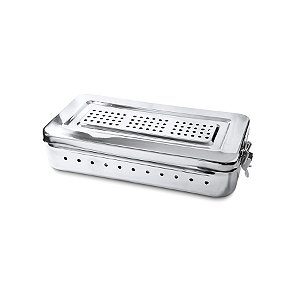 Estojo de Inox Perfurado com Trava - Golgran