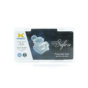 Kit Bráquete Cerâmico Polysafira Roth 022 20un 1 Caso - Morelli
