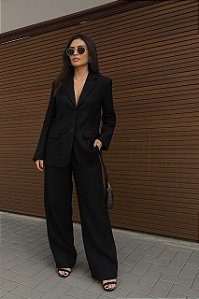 CONJUNTO CALÇA E BLAZER ALFAIATARIA - LINHO 100%