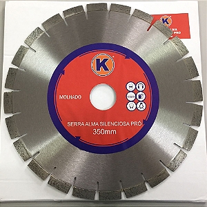 Serra Diamantada Silenciosa 350mm para Granito