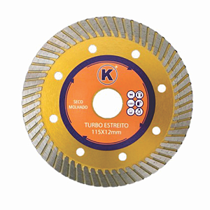 Disco Turbo Estreito 115x12mm Seco Molhado