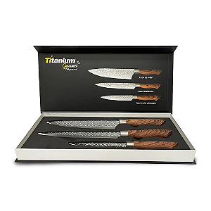 KIT FACA MADEIRA 3 PC